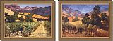 Philip Craig Country Vineyard Hills - Set painting
